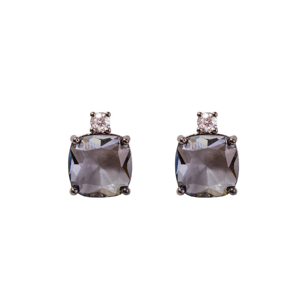 Topaz Cut Glass Earrings