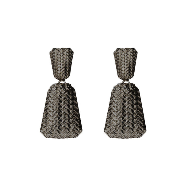 Ribbed Statement Earrings