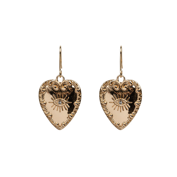 Heart Drop Earrings