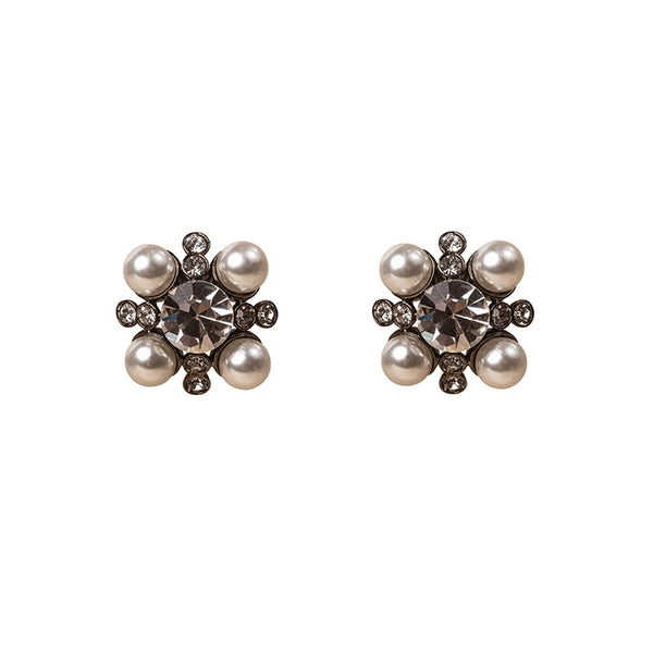 Pearl Cluster Earrings