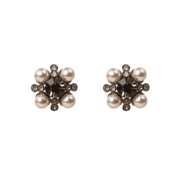 Pearl Cluster Earrings