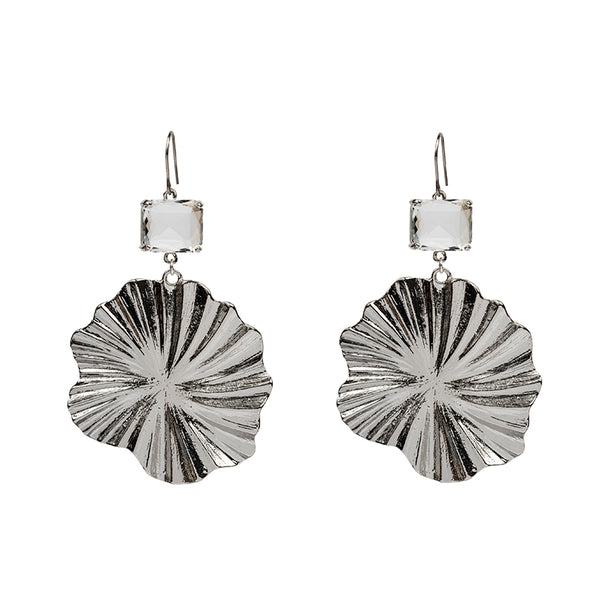 Crystal Gingko Earrings