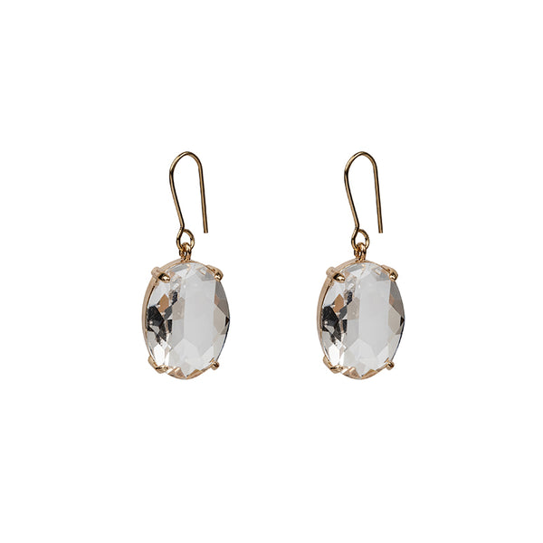 Gold Glass Drop Earrings