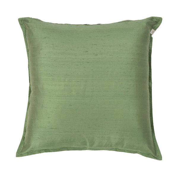 Silk Cushion Cover in Clover