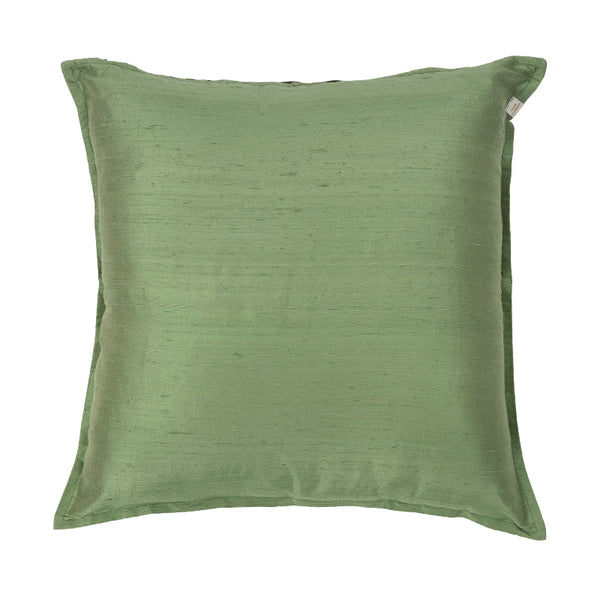 Silk Cushion Cover in Verdigris