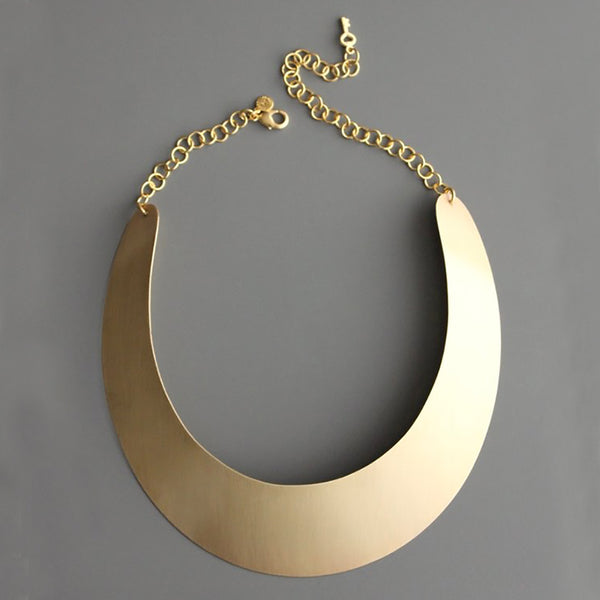 David Aubrey Brass Collar Necklace