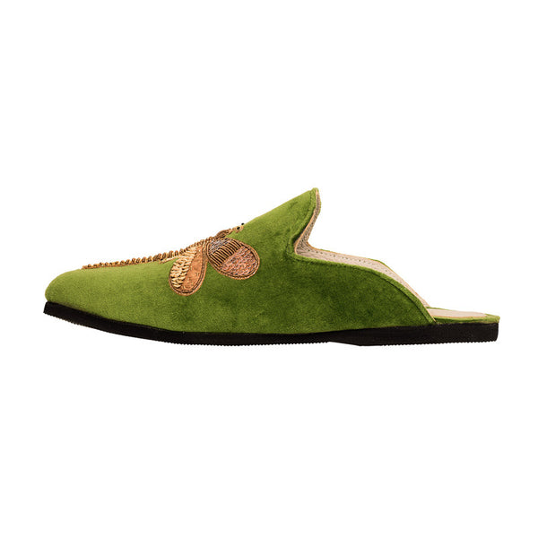 Velvet Dragonfly Slipper