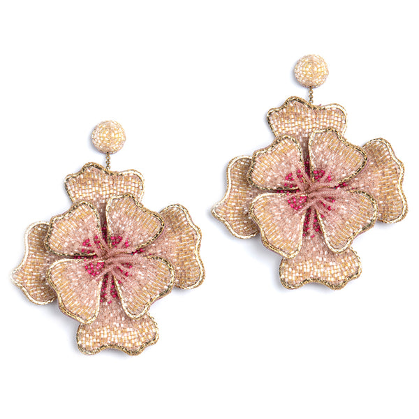 Deepa Gurnani Flower Earrings