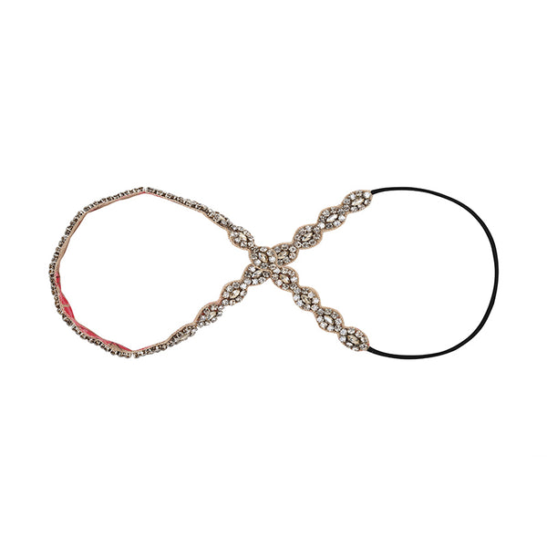 Deepa Gurnani Crystal Flower Headband