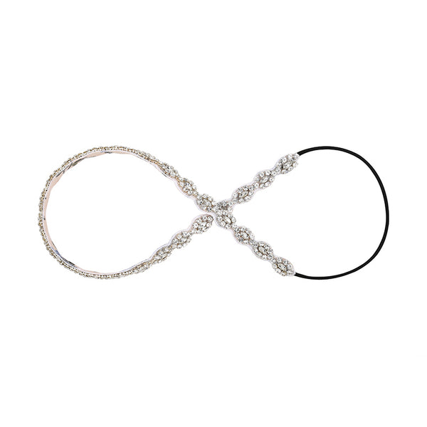 Deepa Gurnani Crystal Flower Headband